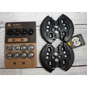 Burton ReFlex Hardware Kit Snowboard Bindings Screws Discs Black Silver